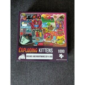 Exploding Kittens 1000 Piece Jigsaw Puzzle - The Dreams and Nightmares of a Dog,